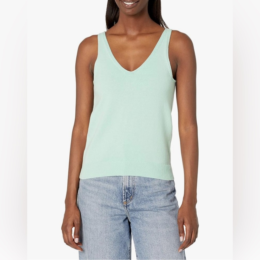 GAP Sweater Tank, Mint Green/Aqua, sz M